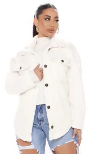 Chaqueta Peludo Marfil