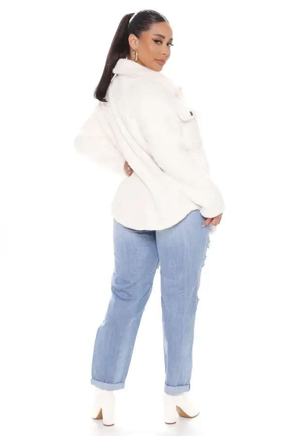 Chaqueta Peludo Marfil - Imagen 2