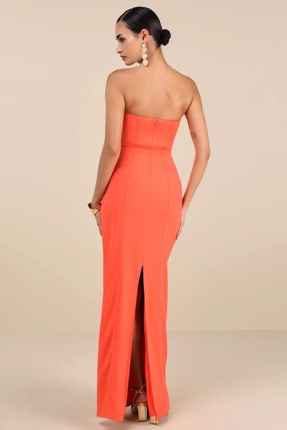 Vestido Diamant Naranjo - Imagen 2