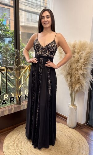 Vestido Collete Negro